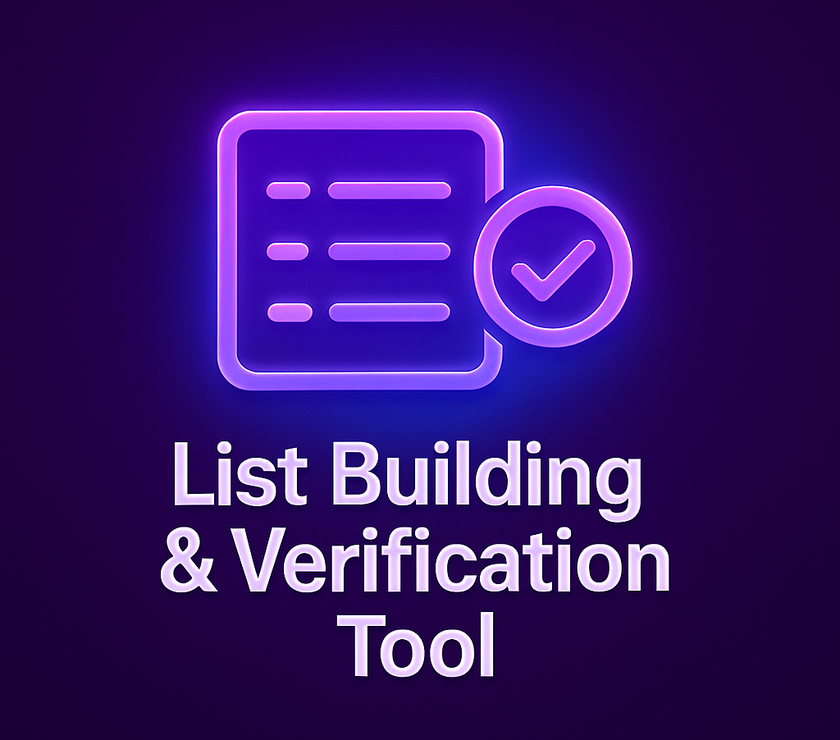 SMS & Email List Building & Verification Tool