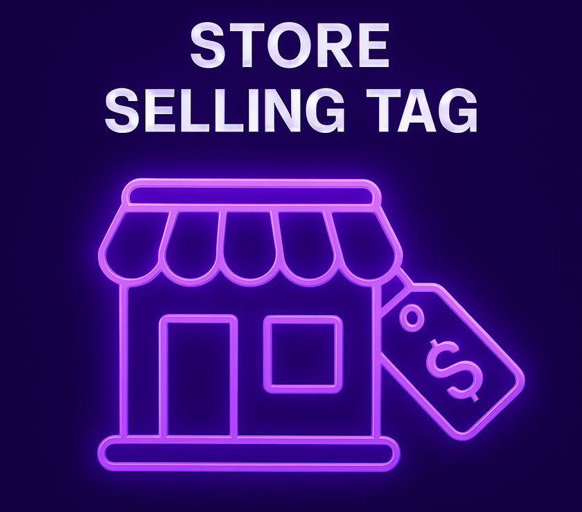 Store Selling Tag