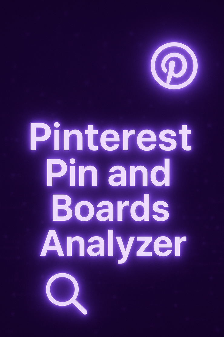 Pinterest Pin And Boards Analyzer
